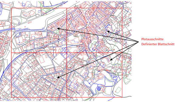 Gezeigter Bereich in der Datenansicht Gezeigter Bereich in der Datenansicht