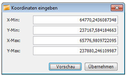 Koordinaten angeben Koordinaten angeben