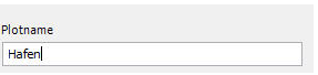 Eingabe des Plotnamens