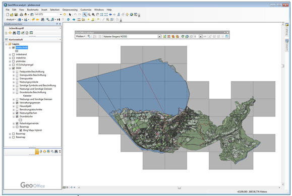 Indexlayer in der Datenansicht Indexlayer in der Datenansicht