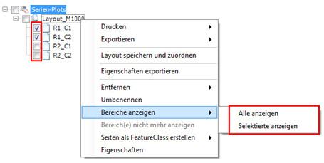 Serien-Plot – Kontextmenü Bereiche anzeigen Serien-Plot – Kontextmenü Bereiche anzeigen