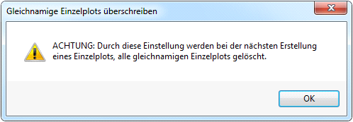 Hinweismeldung bei aktivierter Überschreibfunktion Hinweismeldung bei aktivierter Überschreibfunktion