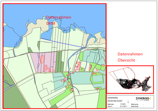 Größe und Position der Datenrahmen im Layout anpassen
