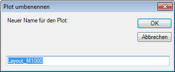 Serienplot Kontextmenü - Umbenennen