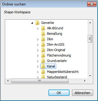 Dialog: Ordner suchen
