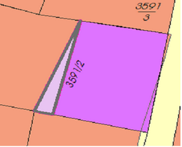 Ergebnis: Der Lücken-Feature-Class (hier: Gaps_FlwiFlaech) wurde ein Feature hinzugefügt