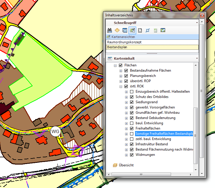 Bestand ohne Sonstige Freihalteflächen Bestand