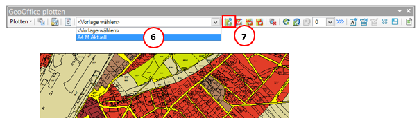 A4 M Aktuell Plotvorlage wählen und Fertigstellen