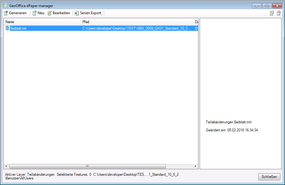 GeoOffice ePaper manager GeoOffice ePaper manager