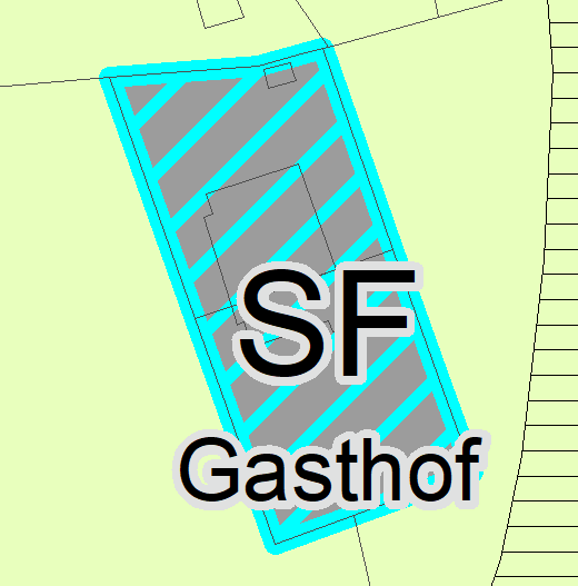 Sonderfläche mit Darstellung der Befristung