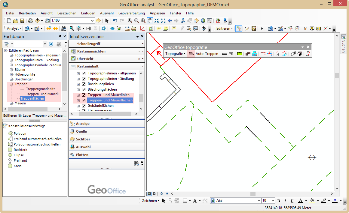 Kartenprojekt mit Layer- und Fachbaumstruktur Kartenprojekt mit Layer- und Fachbaumstruktur