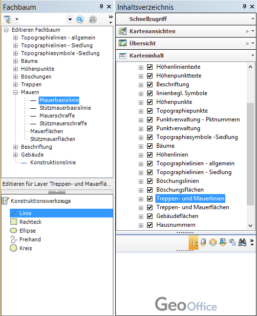 Fachbaum - Konstruktion - Layer