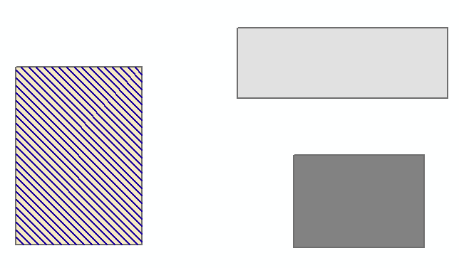 Einzelnes Objekt schraffiert
