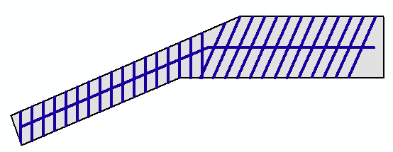 Basislinie + Polygon > Schraffur (Beispiel)