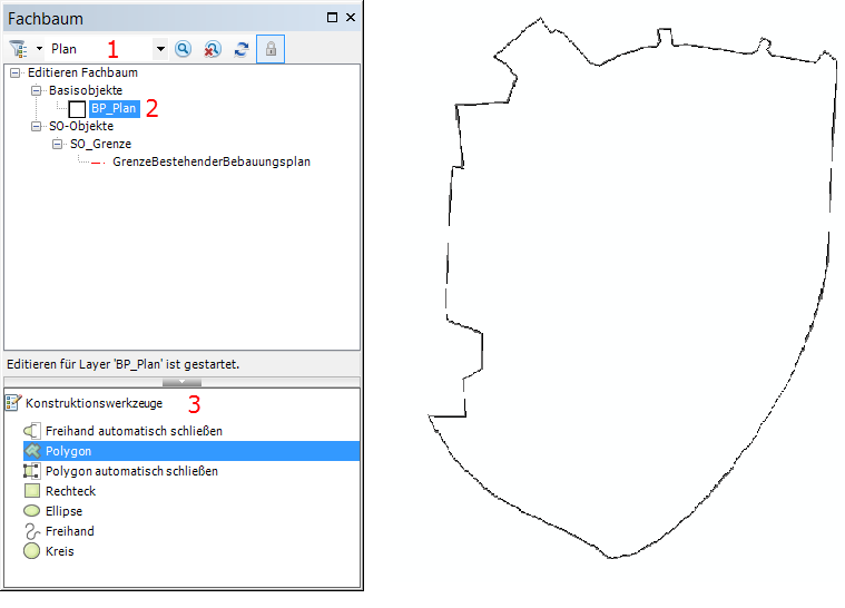 Konstruktionswerkzeug auswählen