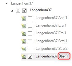 Darstellung der Überplanung in der Planverwaltung